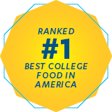 ranked #1 best college food in america