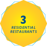 3 residential restaurants