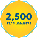 2500 team members